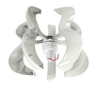 Dioche Montaje en Aro 5 -Kit de Viento HL-600W: 5 Rotores de Fibra de Nailon, Potencia de Salida de 600 W, Controlador Externo Diseñado para Sistemas de Energía Eólica y Solar. (24V)