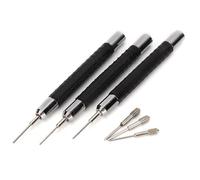 Dioche Pin Punch el Mejor Juego de Punzones para Quitar Eslabones de Correa de Reloj de Aleación de 3 Piezas - Herramienta de Reparación de Relojes Duradera para una Eliminación Rápida de Eslabones