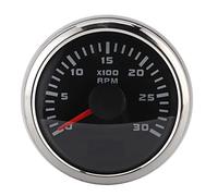 Dioche Tacómetro LCD de 3000 RPM, 52 Mm, 2 Pulgadas, 3000 RPM, Medidor Versátil para Motocicleta con Alta Precisión y Diseño, Ideal para Motores Fuera de Borda y Maquinaria de Ingeniería