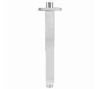 Dioche Tubo de Brazo de Ducha de Acero Inoxidable Cuadrado con Acabado Cromado - Montaje de Pared de 20 Cm para la Extensión del Cabezal de Ducha de Techo, Conexión Universal G1/2" (20.3 cm/8