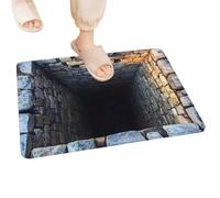 Dioeazh Alfombras 3D con Ilusión Óptica Felpudo Antideslizante De Agujero