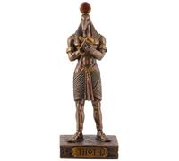 Dios egipcio Thoth, miniatura, bronce y coloreado por Veronese