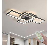 Diossad Plafón LED de techo, lámpara LED de techo regulable 2700-6500 K, con mando a distancia, 59 W plafón de moderno salón, dormitorio, cocina, pasillo, comedor
