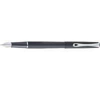 DIPLOMAT - Traveller - Pluma Estilográfica de Acero - Negro Mate - Resistente y Elegante - Garantía de 5 años