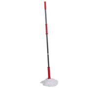 Dirt Devil Mopa de Microfibra - 125 x 7,5 cm - Fácil de escurrir - Rojo/Gris