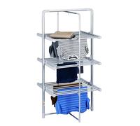 Dirt Devil Tendedero Eléctrico con Calefacción - Torre de Secador 230W - Tendedero de pie 21m Espacio de Secado - IP22 Resistente al Agua - 73 x 144 x 68 cm - Aluminio