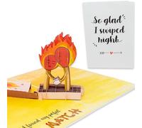 Dirty Pop Cards, Tarjeta emergente 3D divertida con texto en inglés "We're The Perfect Match", tarjeta de aniversario Punny, tarjeta del día de San Valentín, nota de amor de citas en línea para marido