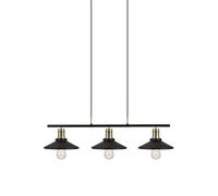 Globen Lighting Lámpara colgante Disc 3 negro