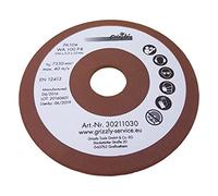 Disco abrasivo afilador de cadenas apto para Einhell BG-CS 85 E - Disco de lijado de repuesto para afilador de cadenas de grosor 3,2 mm