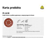 Disco abrasivo autoadhesivo klingspor ps18ek, 125mm, grano 36, con 8 o