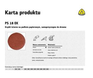 Disco abrasivo autoadhesivo klingspor ps18ek, 150mm, grano 150, para l