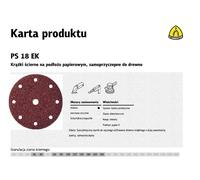 Disco abrasivo autoadhesivo klingspor ps18ek, 150mm, grano 240, con 1