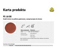Disco abrasivo autoadhesivo klingspor ps18ek, 150mm, grano 240, para l