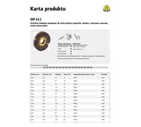 Disco abrasivo klingspor sm611, 150mm x 50mm, grano 80, ideal para lij
