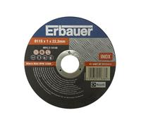 Disco corte metal/inox 115x1 mm erbauer