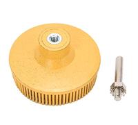 Disco de Cepillo de Cerdas 3 Pulgadas, Accesorio para Amoladora Angular, Disco Abrasivo Goma 75mm, Herramienta Limpieza y Pulido, Incluye Biela