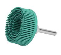 Disco de Cerdas de 2 Pulgadas Cepillo Abrasivo de Goma de Esmeril Pulido Muela Abrasiva Para Eliminar Rebabas de óxido(Verde)