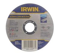 Disco de corte irwin pro iw8082141 115 mm, para cortar aluminio, 1,6 m