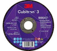 Disco de corte Schruppscheibe Cubitron™ 3, dimensiones 125x7 mm, grano 36+, reforzado. Marca 3M™ Cubitron™ 3