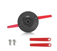 Disco de cuchilla de dos niveles compatible con recortadoras de césped a batería GE-CT 18 LI, GC-CT 18/24, BG-CT 18 LI, BG-CB 18 LI, RG-CT 18/1 LI, con 2 cuchillas de acero al manganeso (red blades)