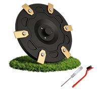 Disco de cuchillo de 6 cuchillas compatible con robot cortacésped Segway Navimow i105E, i108E e i110n. Accesorio de repuesto para robot cortacésped con 6 cuchillas y cepillo de limpieza