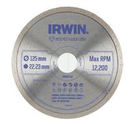 Disco de diamante irwin 125 mm x 22,23 mm, para corte de baldosas de c