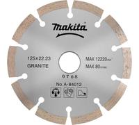 Disco de diamante Makita, diámetro 125 mm, para granito, modelo A-84012, para amoladora angular o sierra manual