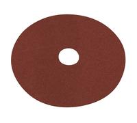 Disco De Fibra Con Respaldo Sealey - 125Mm - 60Grano Paquete De 25 WSD560