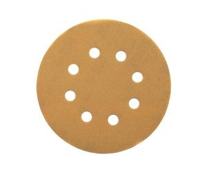 Disco de lija 125 mm, marca dewalt, modelo dt3103-qz, uso en lijado de
