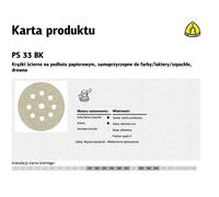 Disco de lija para lijadora orbital Giraffe, 225 mm, grano P60, con sistema de sujeción por velcro