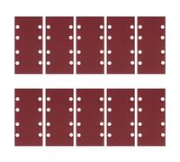 Disco de Lijado Cuadrado de 8 Agujeros 93x190mm | Óxido de Aluminio y Resina, Grano Seco Rojo, para Madera, Metal y Lijadoras de 6 Pulgadas