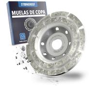 Disco de lijado de 125 mm para amoladora angular, disco de diamante para hormigón, piedra y mortero, disco turbo de alta potencia de remoción, apto para molienda seca y húmeda