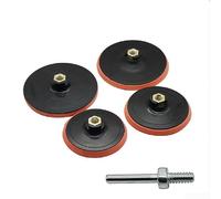 Disco de pulido de 75/100/125 mm con adaptador M10 para amoladora angular, disco abrasivo autoadhesivo de plástico para trabajar metales y pulido de superficies (varilla para m10)
