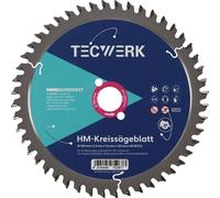Disco de sierra circular para mano, 160 mm, Z.48, HLTCG, ancho de corte 2,2 mm, marca TECWERK
