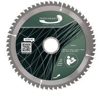 Disco de sierra circular PRODIAMANT de 190 mm para madera, metal y aluminio, con dientes de carburo de tungsteno (HM/TCT)