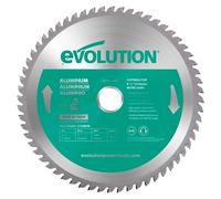 Disco de sierra de carburo de tungsteno (TCT) para aluminio, Evolution, 210 mm, 60 dientes, diseñado para sierras de inglete