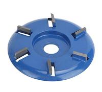 Disco de talla de madera Molinillo de acero de 6 dientes Molinillo de madera Cortador de fresado, Molinillo de herramientas de carpintería Disco de conformación Amoladoras angulares(Espada plana)