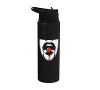 Disco de vinilo Woman Lips - Amante de la música de vinilo vintage Stainless Steel Insulated Water Bottle