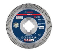 Bosch Professional 1x Disco de corte de diamante Expert HardCeramic X-LOCK (para Azulejos duros, Piedra dura, Ø 115 mm, accesorios Amoladora pequeña)