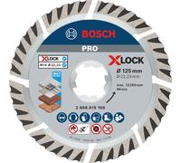 Disco diamantado x-lock estándar universal 125 mm bosch