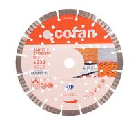 Cofan Disco diamante Cantero Standard H-12 mm, 230 mm – 1 unidad