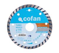 Cofan Disco diamante Turbo Básico 115 mm – 1 unidad