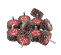 Discos Abrasivos para Rueda de 50 mm de Grano 60 mm para Pulir Metal, para Taladros, Vástago de 6 mm, 10 Unidades