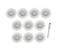 Discos de cepillo radial abrasivo con 25 mm de diámetro y vástago de 3 mm para pulido de detalles finos en talleres de joyería y trabajos de restauración (grano 2500)
