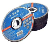 Discos de corte S&R para metal y acero, 125 x 2,0 x 22,23 mm, A30 S-BF, juego de 25 unidades, granos de electrocorindón de alto rendimiento, doble refuerzo de fibra de vidrio, discos flexibles profesi