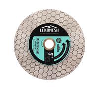 Discos de Diamante 125MM para Porcelanico - Doble Cara Disco de Corte y Rectificado Diamante Ultrafino LEKOMESH para Cortar Esmerilar Cerámica Azulejos Mármol Granito Piedra Artificial,Hexágono