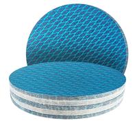 Discos de lija de 300 mm - 25 unidades - Con sistema de sujeción por velcro - Grano: 60/80/120/180/240 - Papel de lija sin agujeros - Duraderos y de alta calidad