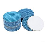 Discos de lijado flocados de 4 pulgadas fabricados con abrasivo de alúmina para mayor durabilidad y eliminación controlada de material en varios sustratos (grano 80)