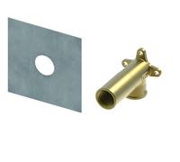 Discos de pared TECEprofil system, para instalación con inodoro/bidé y grifería mural, 9021017, Versión: TECE 1/2\\" x 1/2\\" bronce al silicio