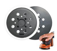 Discos Lijadora Orbital 125mm Velcro 8 Agujeros, Plato Soporte Klett para Bosch PEX 300 AE y PEX 400 AE, Base Abrasiva Recambio Madera Metal Plástico